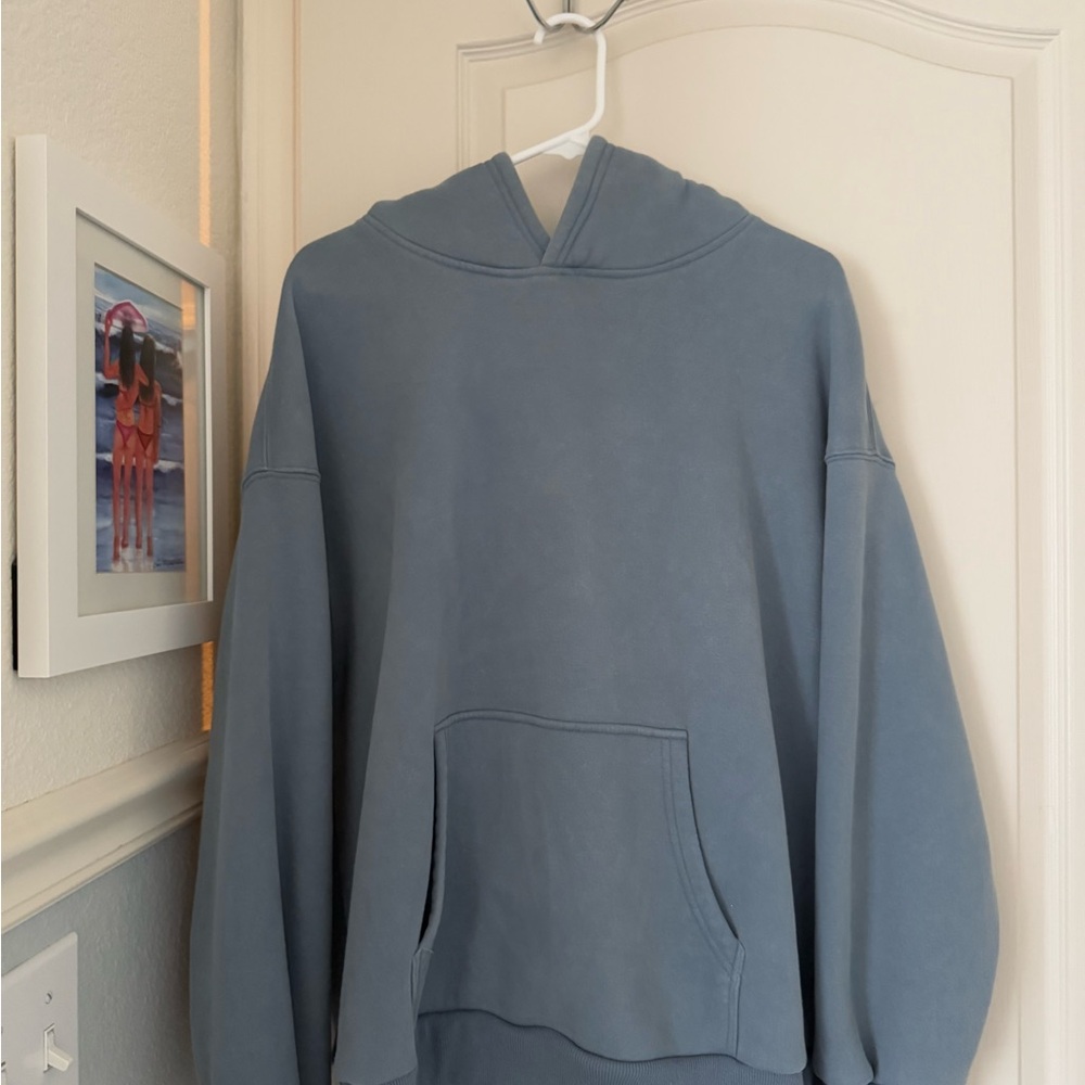 Blue Oversized Hoodie